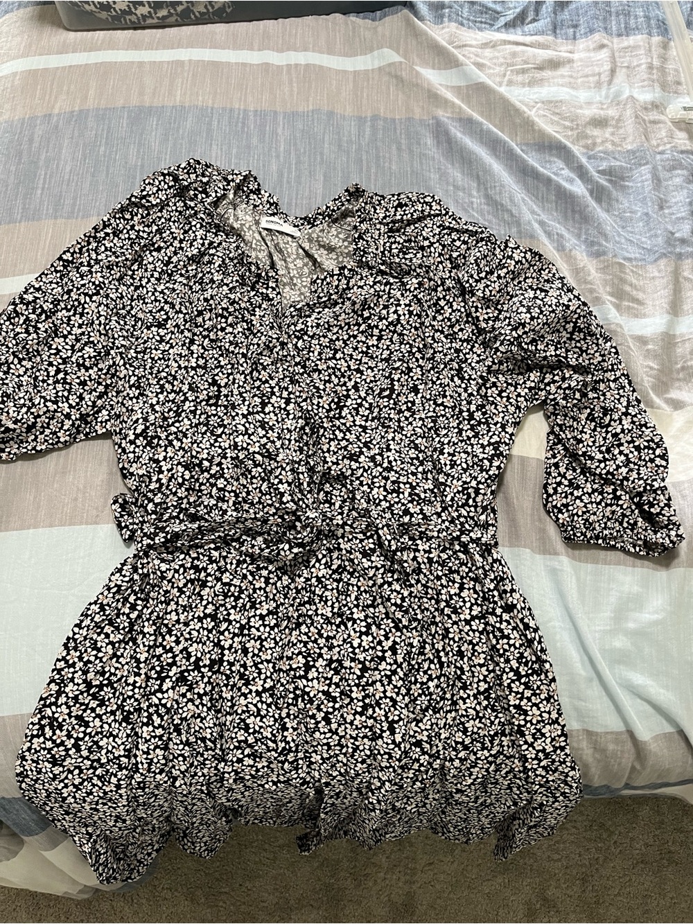 Floral Tie-Waist Dress